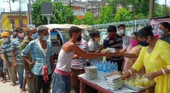 People's Relief Volunteers (PRV) teams continue Free Food Distribution camps across Tripura 
